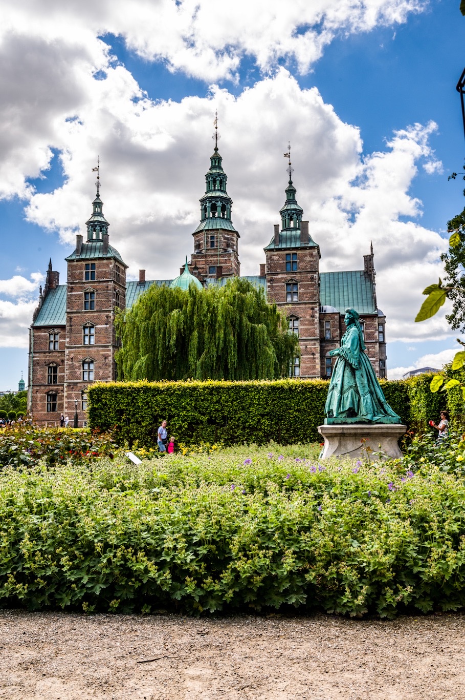 Green Spaces  Near Rosenborg Castle in Copenhagen